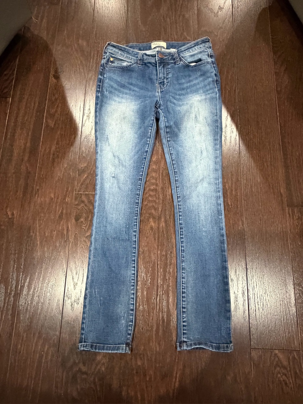 BKE Stella Low Rise Slim Straight Women’s Blue Dark Wash Stretch Jeans Size 27